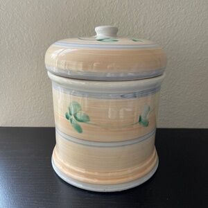 CALECA LARGE Ceramic Pottery CANISTER from ITALY